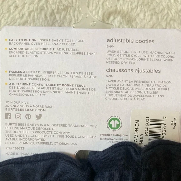 Large Burt’s Bees Baby Bundle Size 3-6 & 6-9 months NWT - Picture 10 of 10